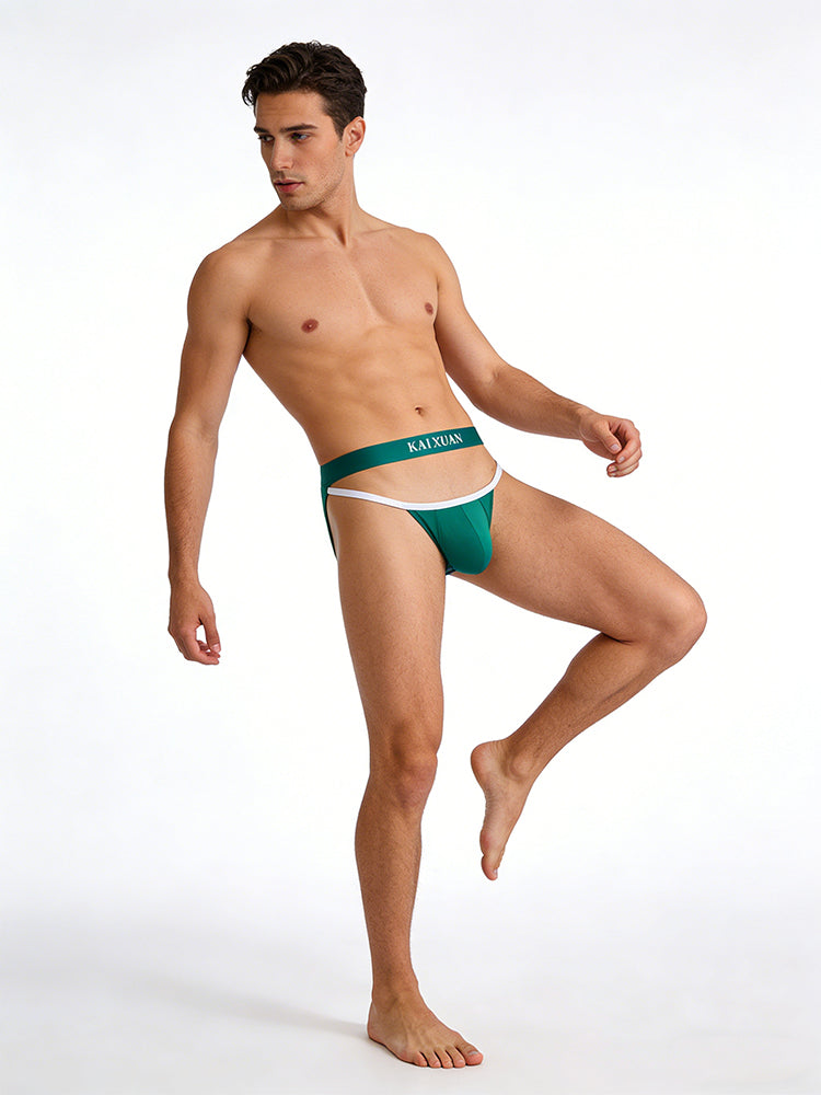 3 Pack Men's Sexy High-Cut 3D U-Pouch & Breathable Bikini | dmunderwear