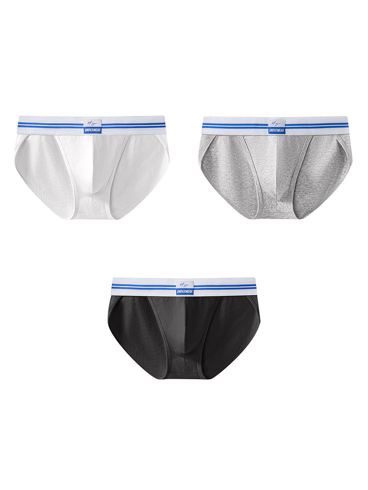 3-pack Men's Sexy High-cut Breathable Briefs | dmunderwear detail image 2
