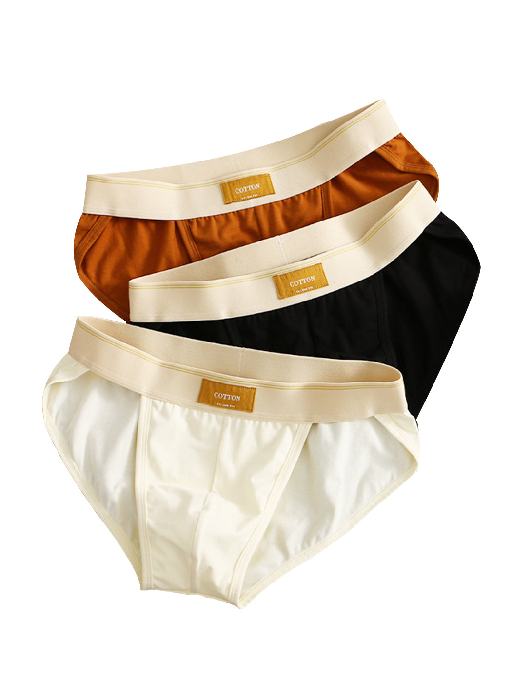 3 Pack Men's Sexy High Cut Cotton Bikini | dmunderwear detail image 3
