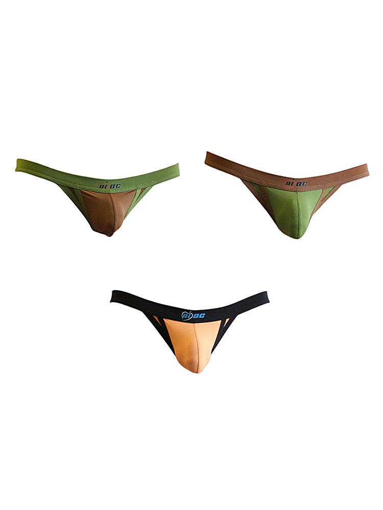 3 Pack Men's Sexy Ice Silk Stretch Fit Comfy Waistband Jockstrap | dmunderwear detail image 6