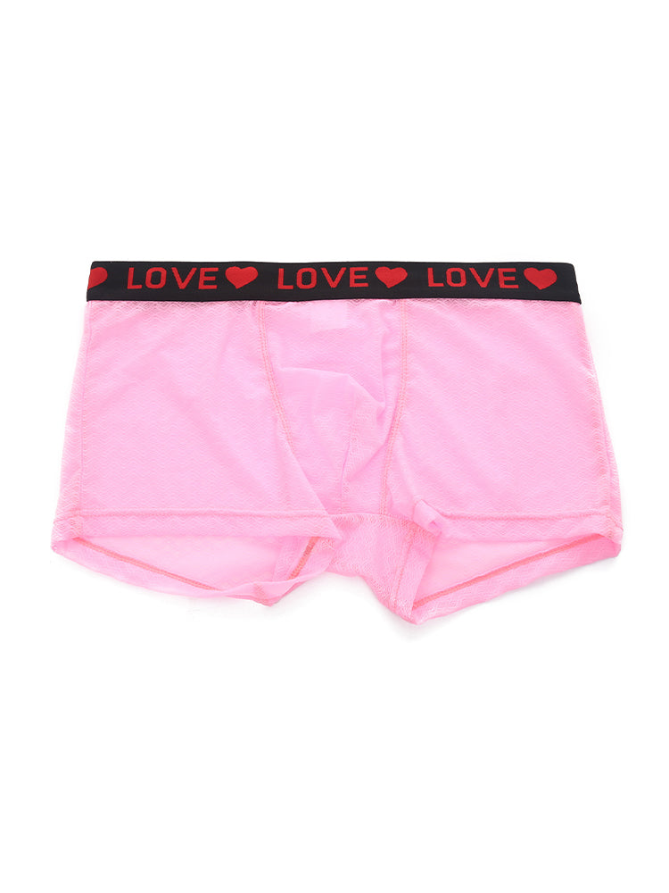 3 Pack Men's Sexy Lace Breathable Comfortable Durable Stretch Silky Touch Trunks | dmunderwear
