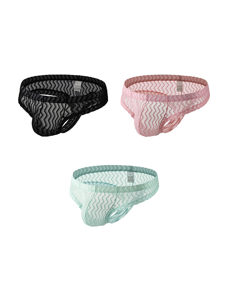 3-pack Men's Sexy Lace Thong | dmunderwear detail image 12