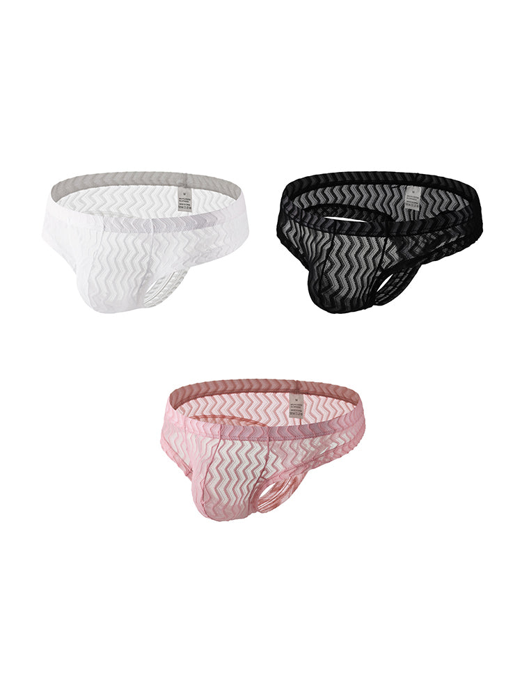 3-pack Men's Sexy Lace Thong | dmunderwear detail image 2