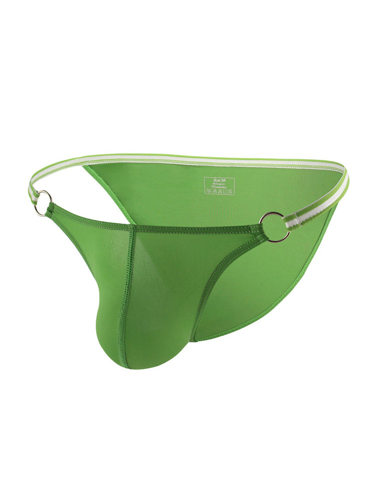 3 Pack Men's Sexy Low-Rise Bikini with Metal Ring | dmunderwear
