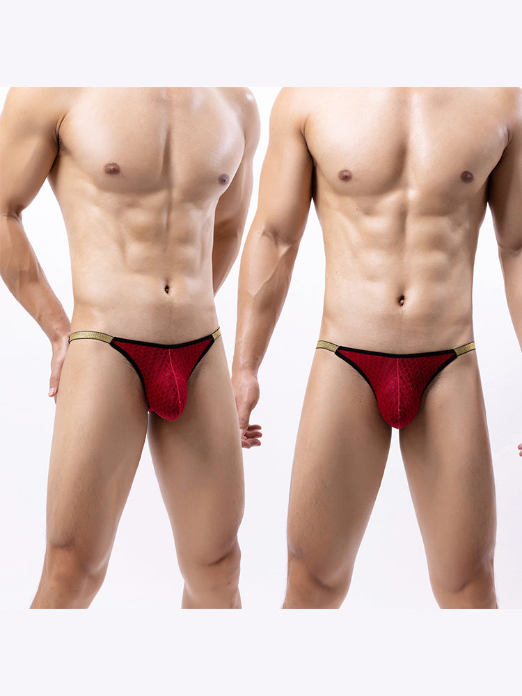 3 Pack Men's Sexy Low-Rise Hip-Lifting Briefs | dmunderwear detail image 15