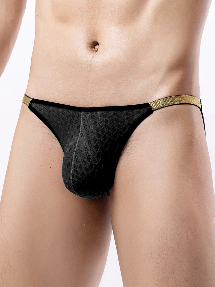 3 Pack Men's Sexy Low-Rise Hip-Lifting Briefs | dmunderwear detail image 3
