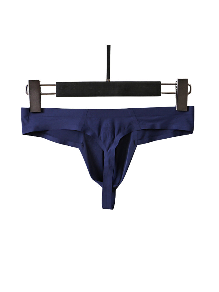 3 Pack Men's Sexy Low-Rise Seamless with Support Pouch Thongs | dmunderwear detail image 11