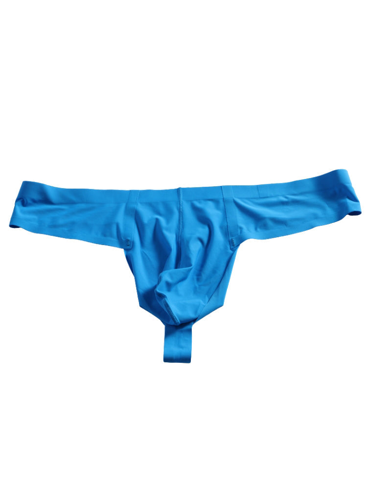 3 Pack Men's Sexy Low-Rise Seamless with Support Pouch Thongs | dmunderwear detail image 13