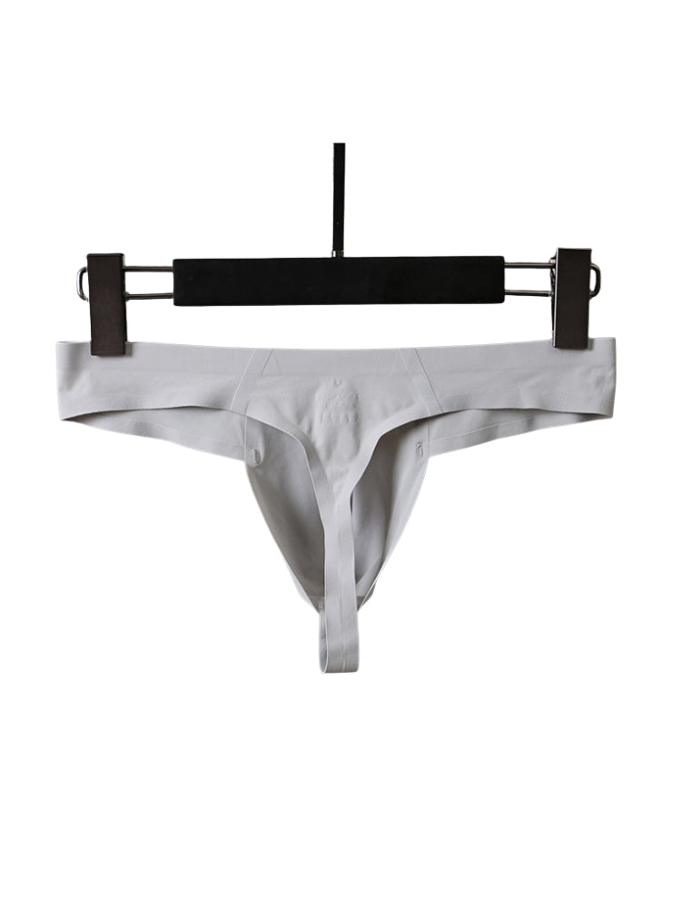 3 Pack Men's Sexy Low-Rise Seamless with Support Pouch Thongs | dmunderwear detail image 9