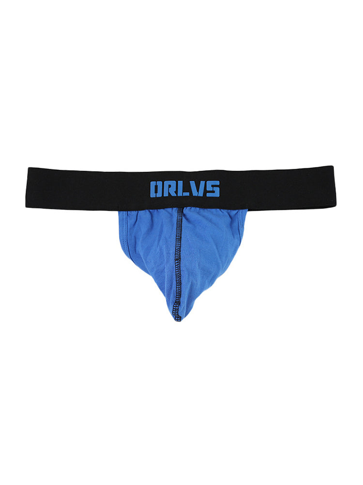 3 Pack Low-Cut Cotton Men's Thong with Enhanced Pouch | dmunderwear detail image 10