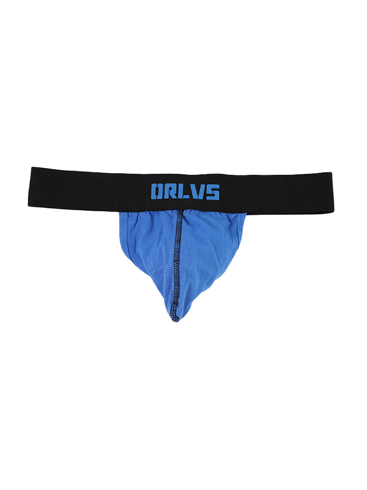3 Pack Low-Cut Cotton Men's Thong with Enhanced Pouch | dmunderwear detail image 11