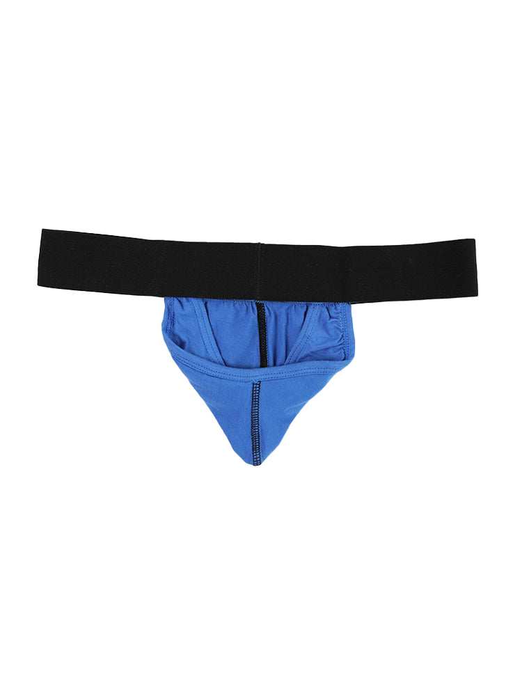 3 Pack Low-Cut Cotton Men's Thong with Enhanced Pouch | dmunderwear detail image 12