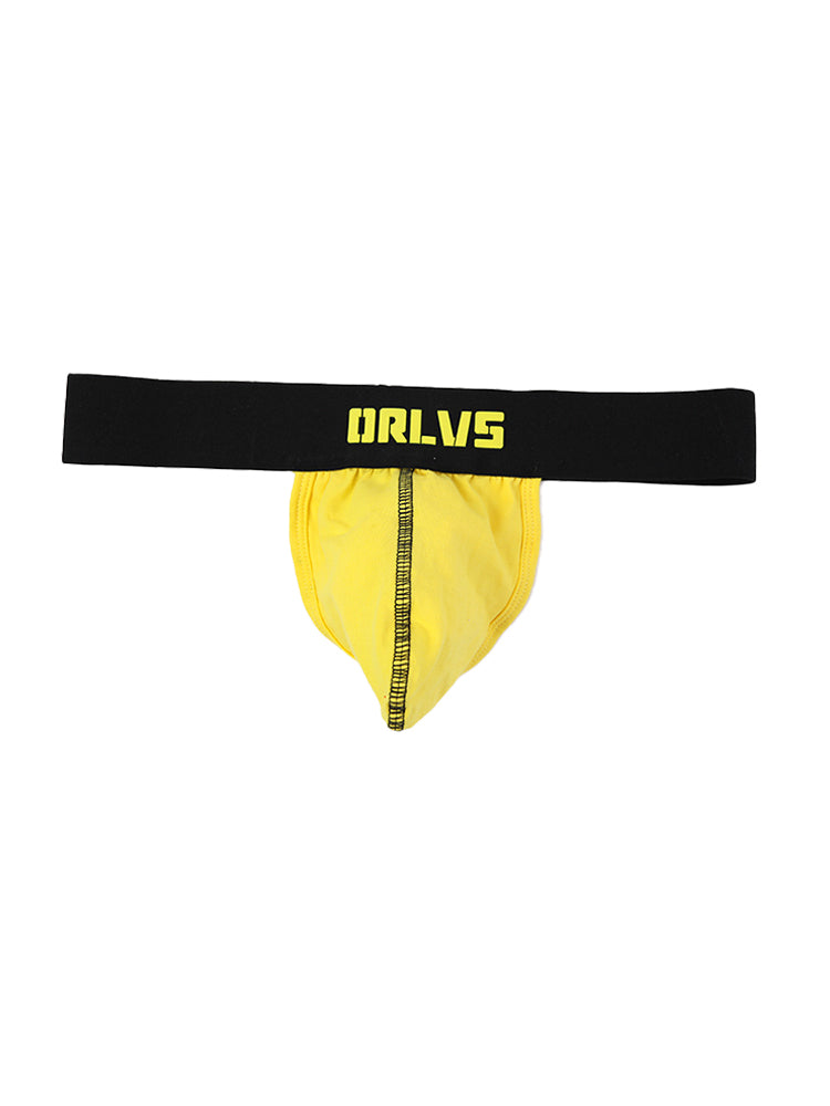 3 Pack Low-Cut Cotton Men's Thong with Enhanced Pouch | dmunderwear detail image 16