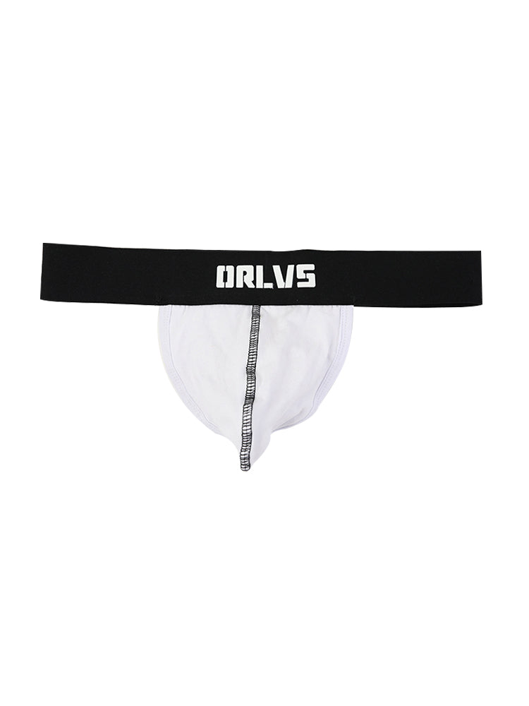 3 Pack Low-Cut Cotton Men's Thong with Enhanced Pouch | dmunderwear detail image 19