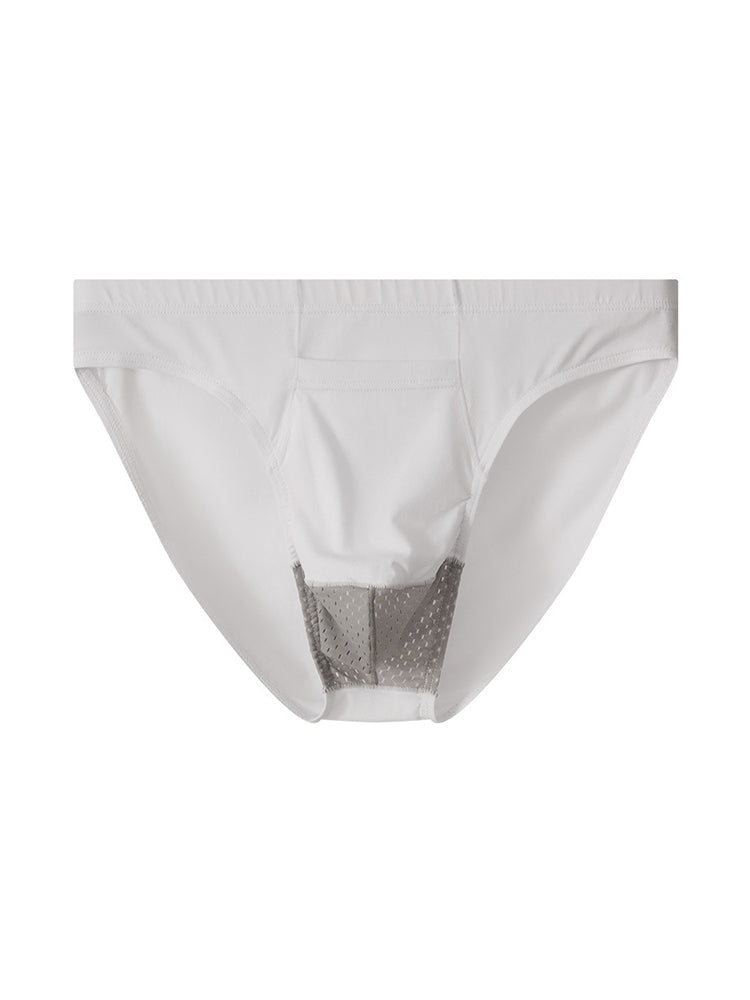 3 Pack Men's Sexy Mesh Breathable Gun Egg Separation Cotton Briefs | dmunderwear detail image 15