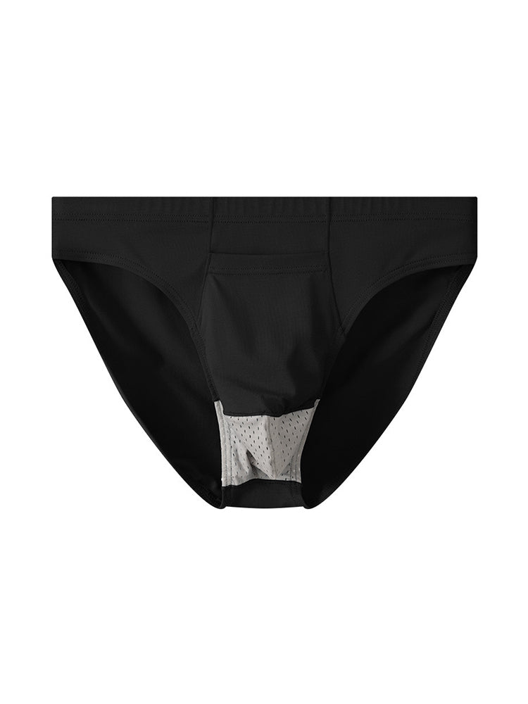 3 Pack Men's Sexy Mesh Breathable Gun Egg Separation Cotton Briefs | dmunderwear detail image 16