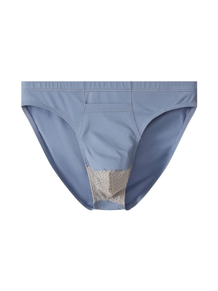 3 Pack Men's Sexy Mesh Breathable Gun Egg Separation Cotton Briefs | dmunderwear detail image 18