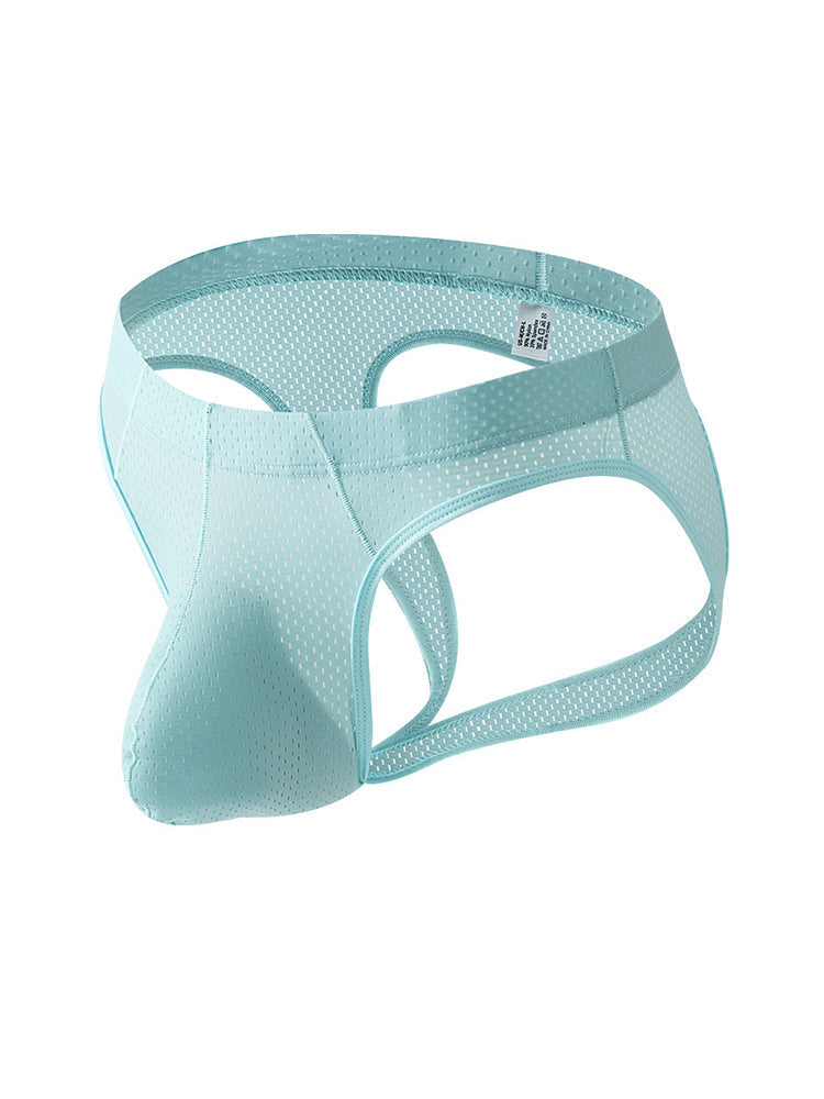 3 Pack Men's Sexy Mesh Transparent Big Pouch Jockstrap | dmunderwear