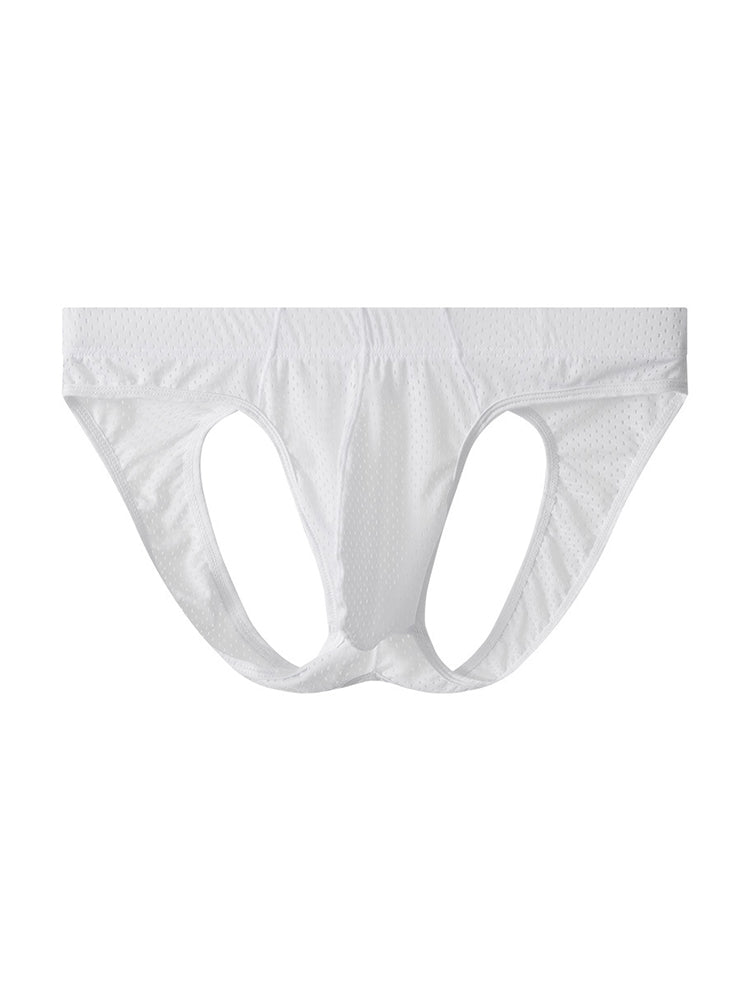3 Pack Men's Sexy Mesh Transparent Big Pouch Jockstrap | dmunderwear detail image 18