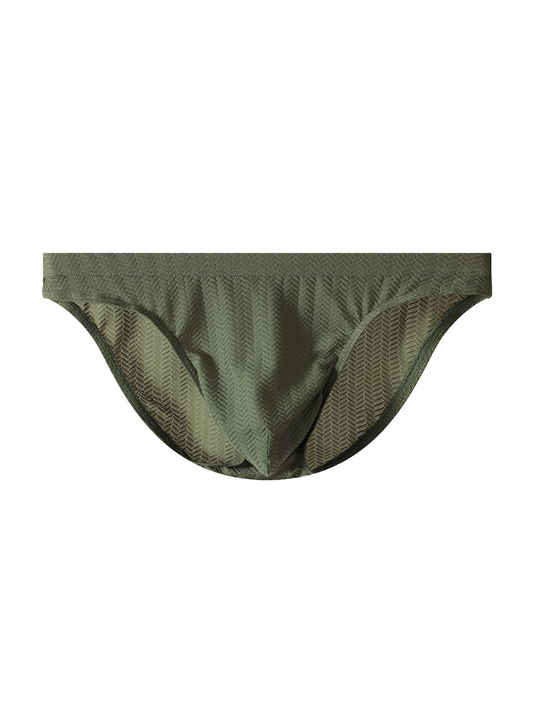 3 Pack Men's Sexy Solid Color Breathable Comfy Waistband Soft Briefs | dmunderwear