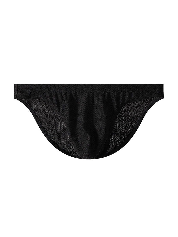 3 Pack Men's Sexy Solid Color Breathable Comfy Waistband Soft Briefs | dmunderwear detail image 13
