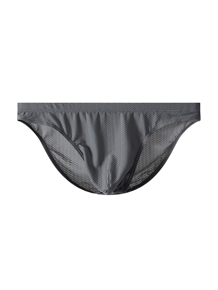 3 Pack Men's Sexy Solid Color Breathable Comfy Waistband Soft Briefs | dmunderwear detail image 14