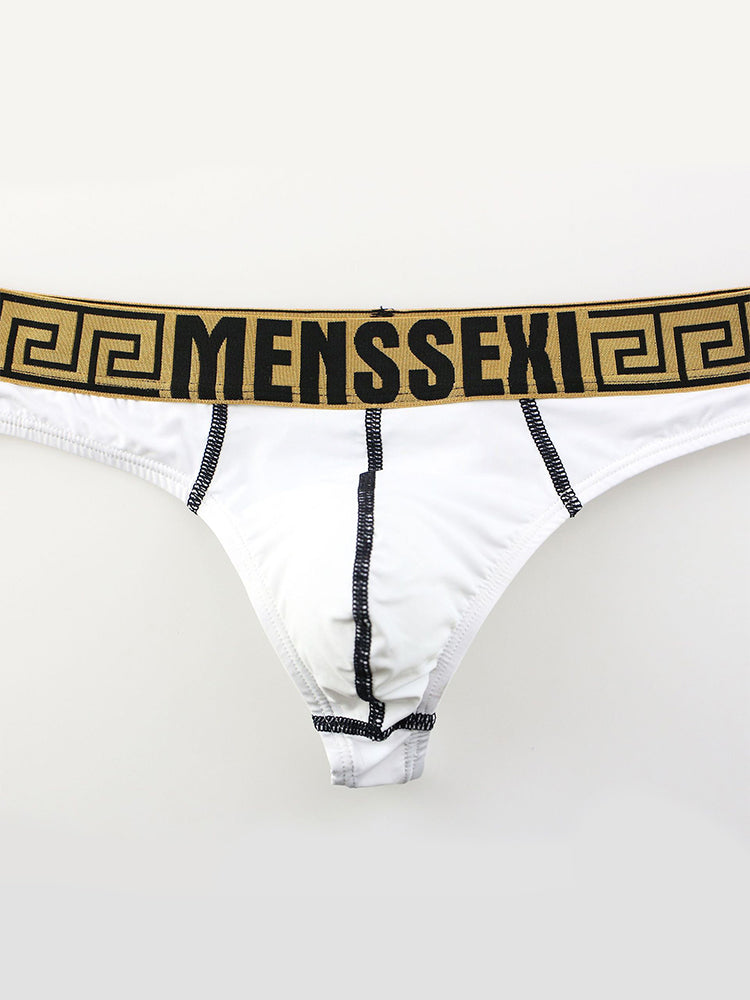 3 Pack Men's Sexy Thong Soft Breathable T-Back Briefs Seamless Briefs | dmunderwear detail image 9