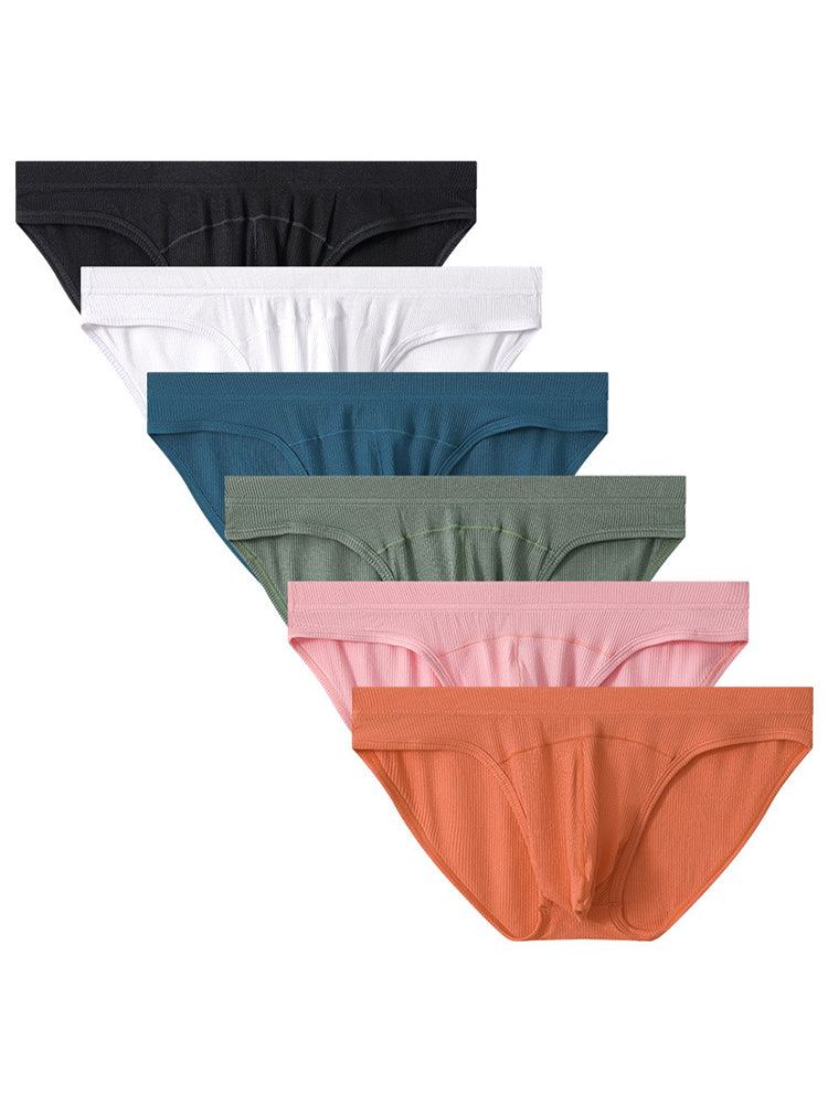 3 Pack Men's Sexy Threaded U-Shaped Briefs | dmunderwear detail image 10