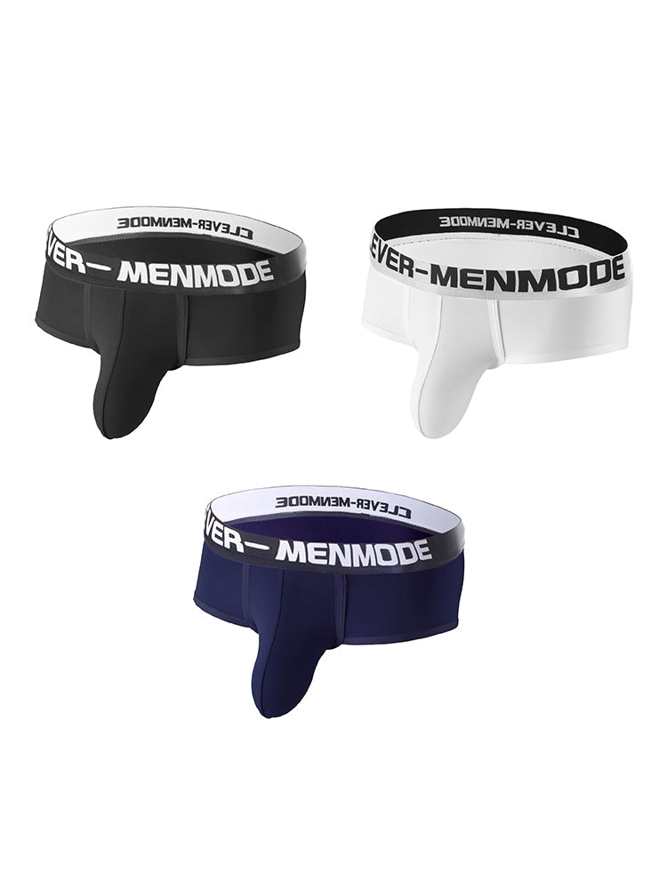 3 Pack Men's Sexy Ultra-Thin Supportive Pouch Breathable Stretch Fit Trunks | dmunderwear detail image 2