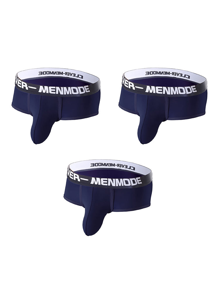 3 Pack Men's Sexy Ultra-Thin Supportive Pouch Breathable Stretch Fit Trunks | dmunderwear detail image 20