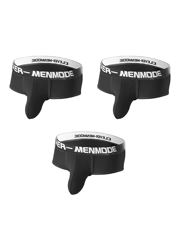 3 Pack Men's Sexy Ultra-Thin Supportive Pouch Breathable Stretch Fit Trunks | dmunderwear detail image 8