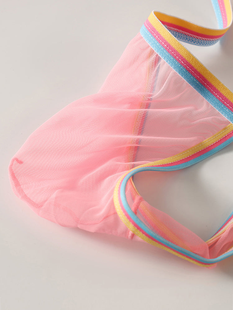 3 Pack Men's Sheer & Sexy Support Pouch Cooling Chafe-Free Strings | dmunderwear detail image 6