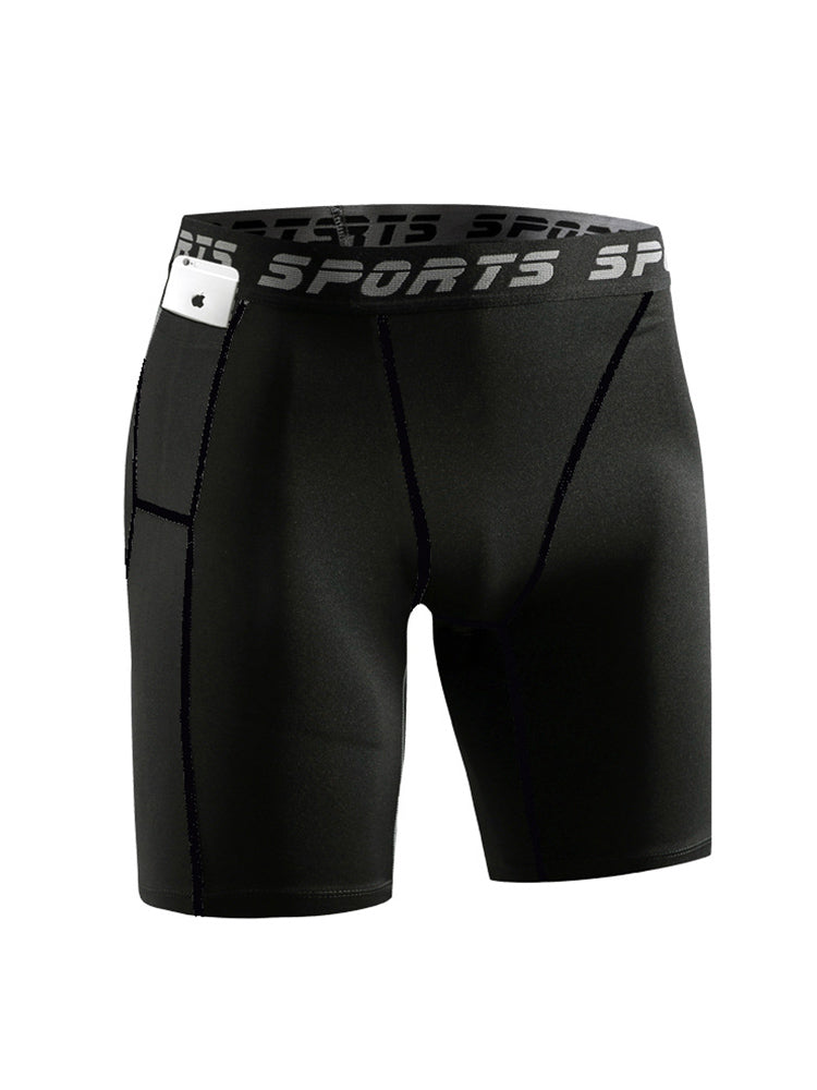 3 Pack Men's Side Pockets & High-Elasticity Compression Activewear Tights | dmunderwear detail image 11