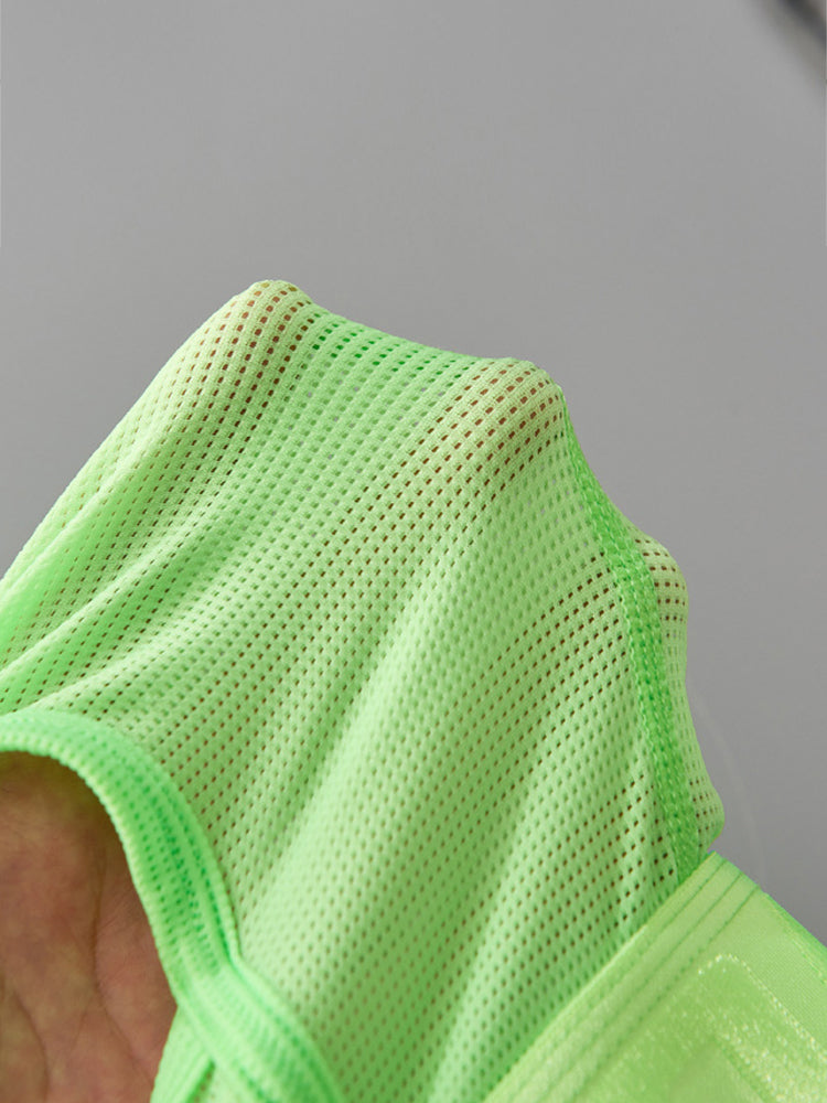 3 Pack Men's Single-Layer Sheer Ice Silk U-Pouch Low-Rise Briefs | dmunderwear detail image 11
