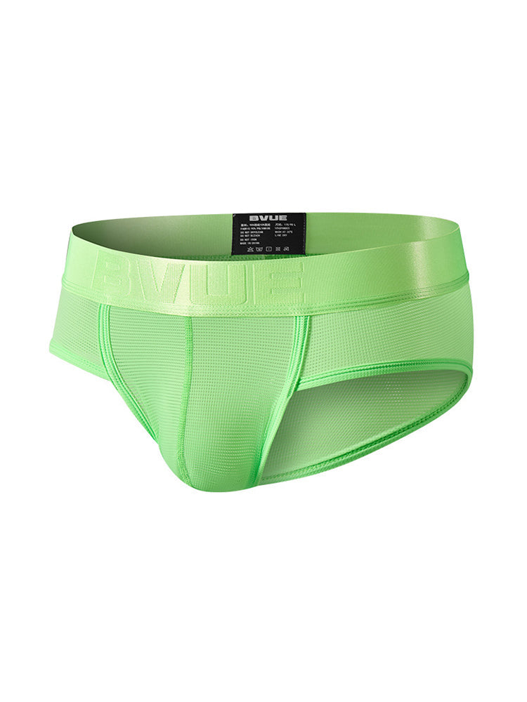 3 Pack Men's Single-Layer Sheer Ice Silk U-Pouch Low-Rise Briefs | dmunderwear detail image 17