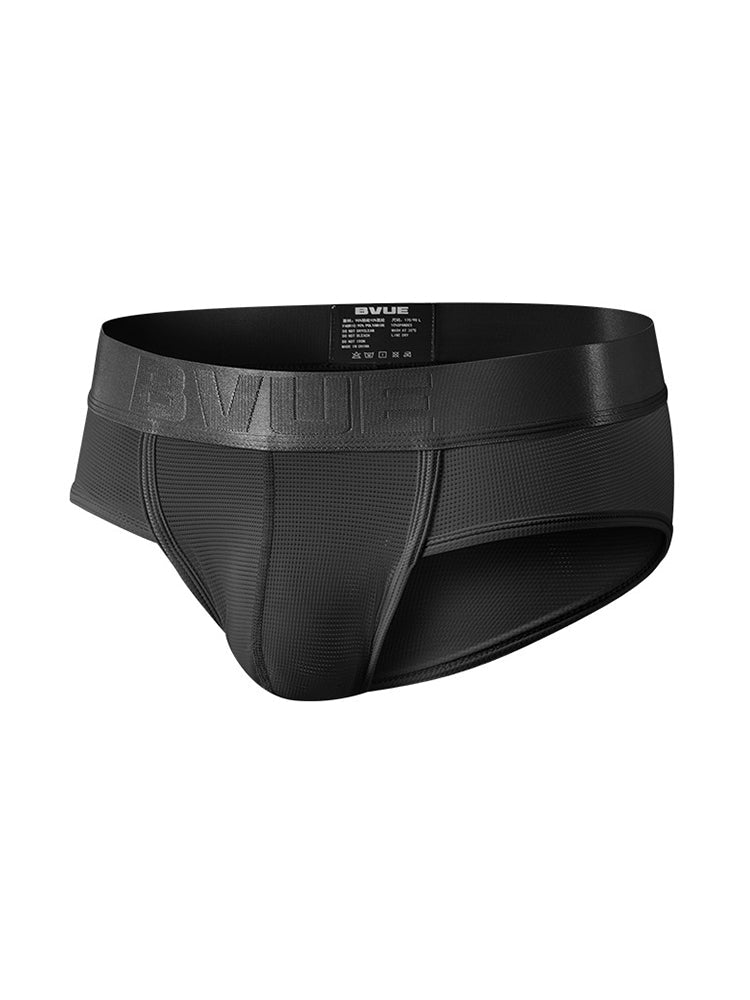 3 Pack Men's Single-Layer Sheer Ice Silk U-Pouch Low-Rise Briefs | dmunderwear detail image 18