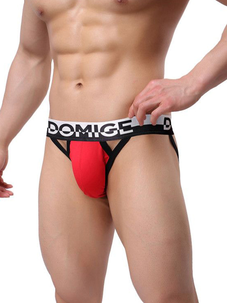 3 Pack Men's Skin-Friendly Lightweight & Airy Large Pouch Chafe-Free Jockstrap | dmunderwear detail image 12