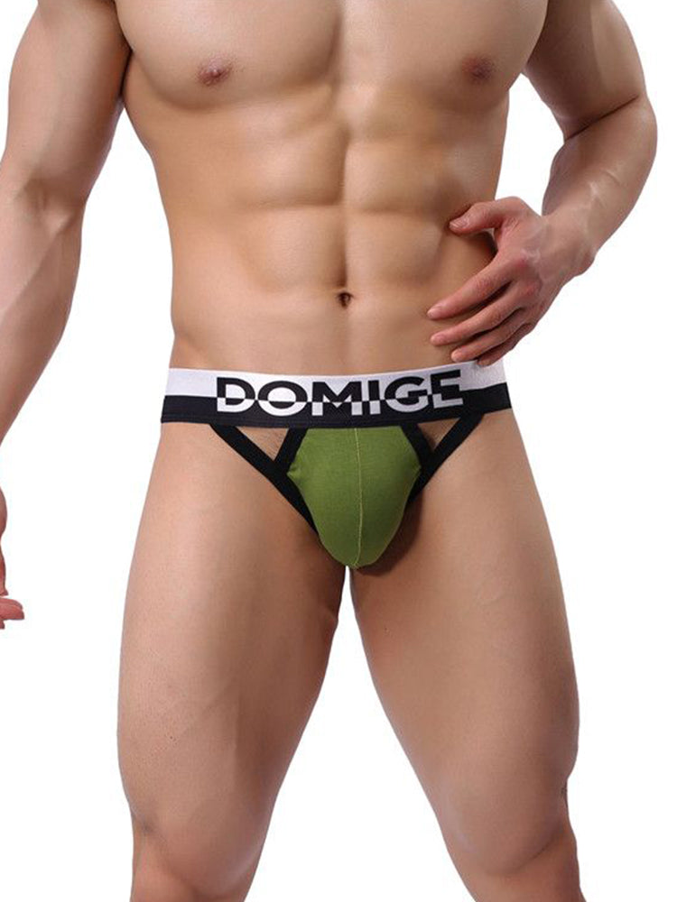 3 Pack Men's Skin-Friendly Lightweight & Airy Large Pouch Chafe-Free Jockstrap | dmunderwear detail image 16