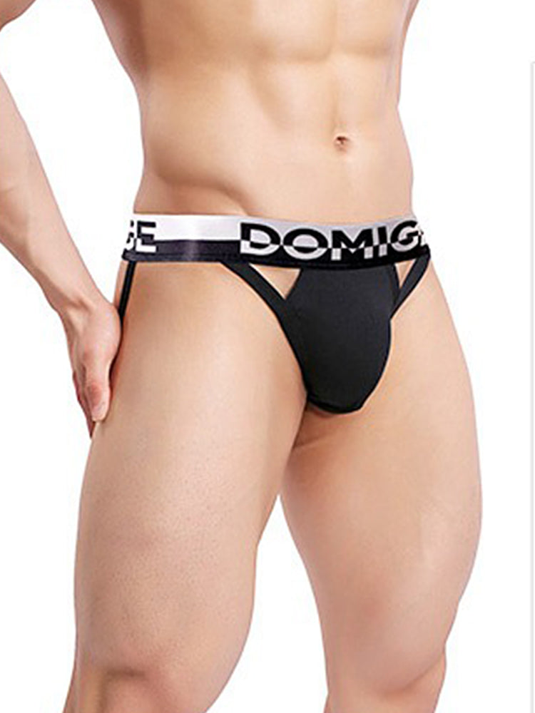 3 Pack Men's Skin-Friendly Lightweight & Airy Large Pouch Chafe-Free Jockstrap | dmunderwear detail image 3