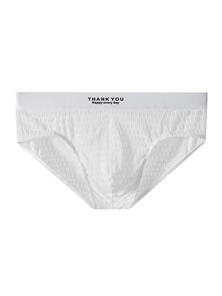 3 Pack Men's Soft & Breathable Icy Silk Quick-Dry Mid-Rise Comfort Cooling Briefs | dmunderwear detail image 10
