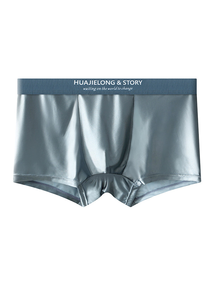3 Pack Men's Solid-Color Breathable Trunks | dmunderwear detail image 15