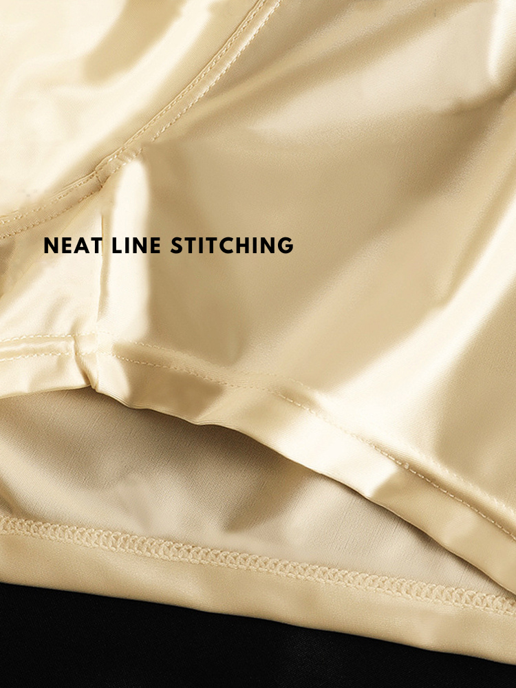 3 Pack Men's Solid-Color Breathable Trunks | dmunderwear detail image 7