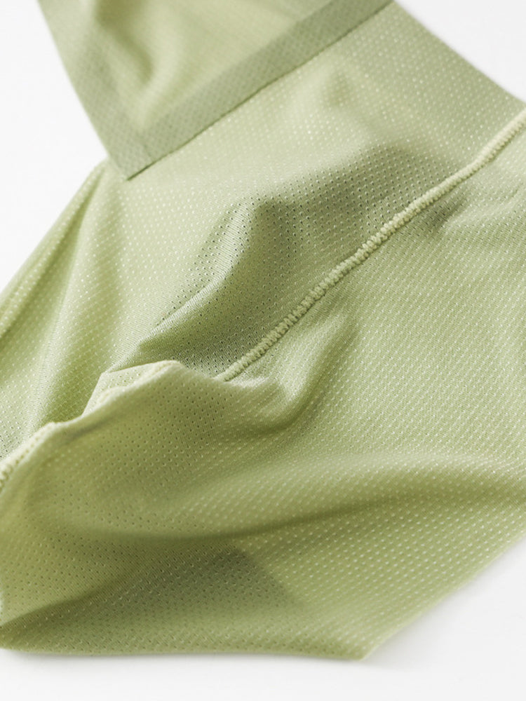 3 Pack Men's Solid Color Seamless Comfort Quick-Dry Breathable Thongs | dmunderwear detail image 15