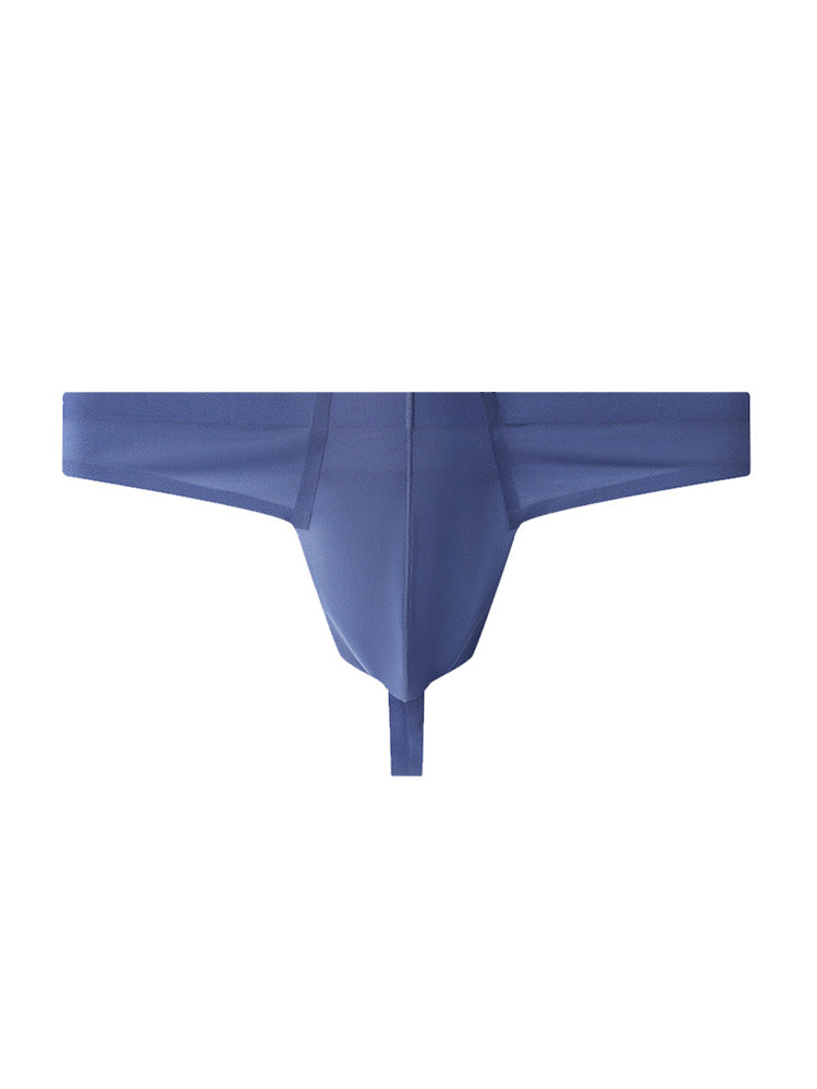 3 Pack Men's Solid Color Seamless Comfort Quick-Dry Breathable Thongs | dmunderwear detail image 20