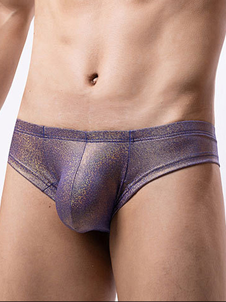 3 Pack Men's Sparkle Thongs in Solid Colors | dmunderwear detail image 11