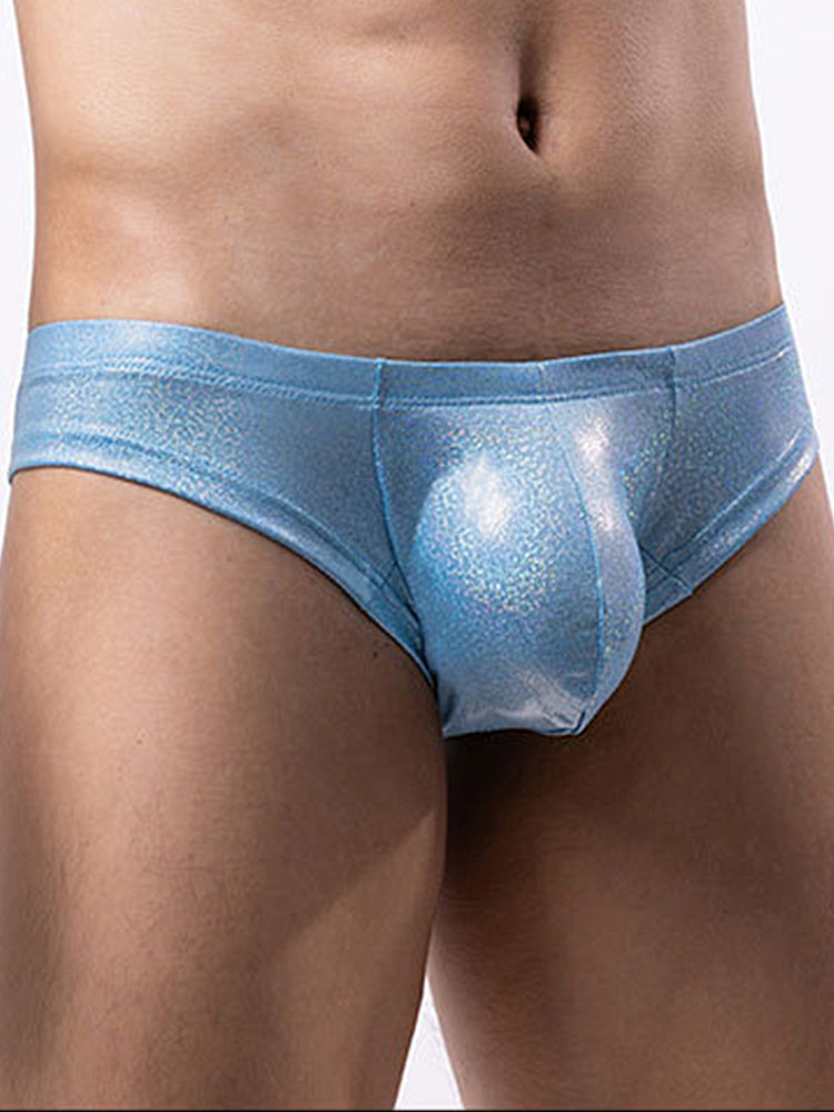 3 Pack Men's Sparkle Thongs in Solid Colors | dmunderwear detail image 13
