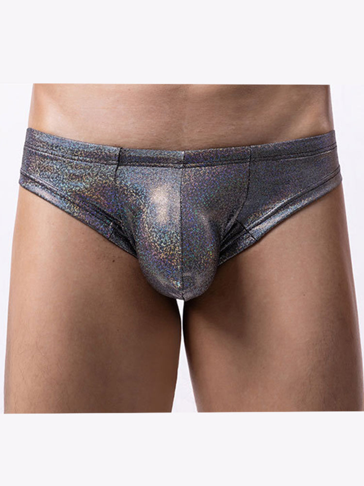 3 Pack Men's Sparkle Thongs in Solid Colors | dmunderwear detail image 15