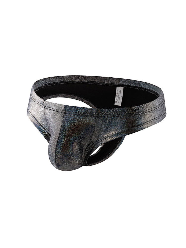 3 Pack Men's Sparkle Thongs in Solid Colors | dmunderwear detail image 19