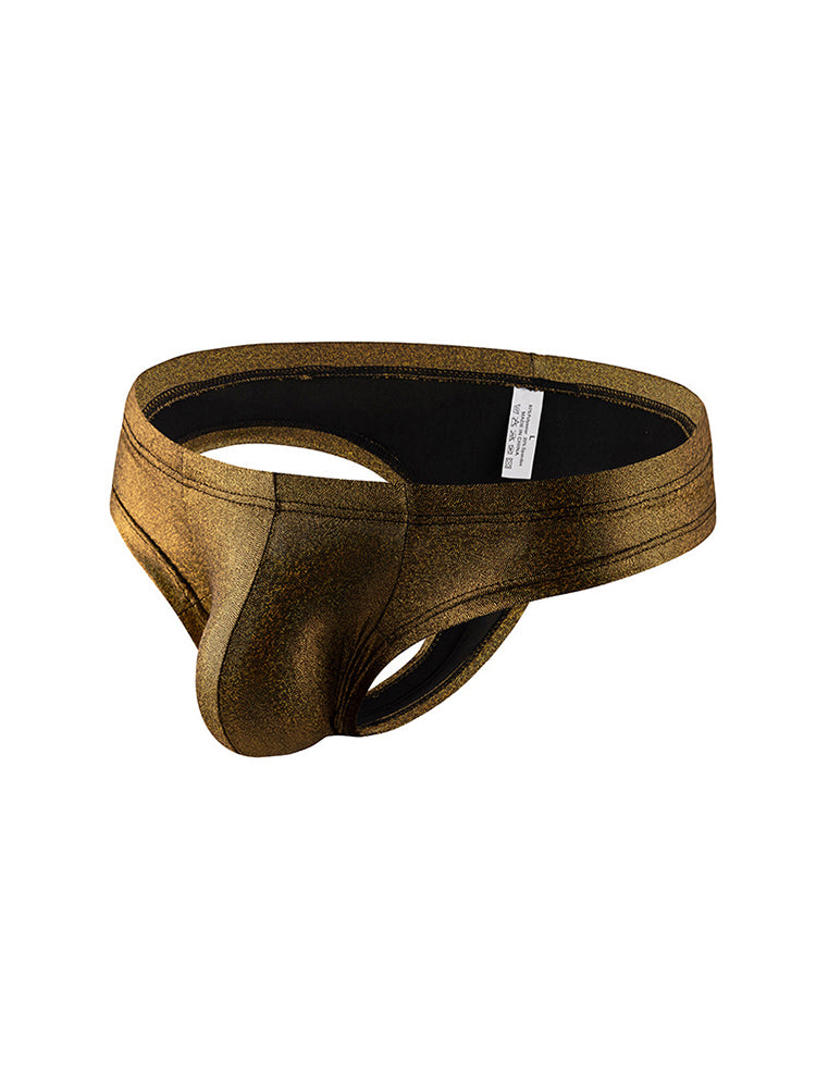 3 Pack Men's Sparkle Thongs in Solid Colors | dmunderwear detail image 20