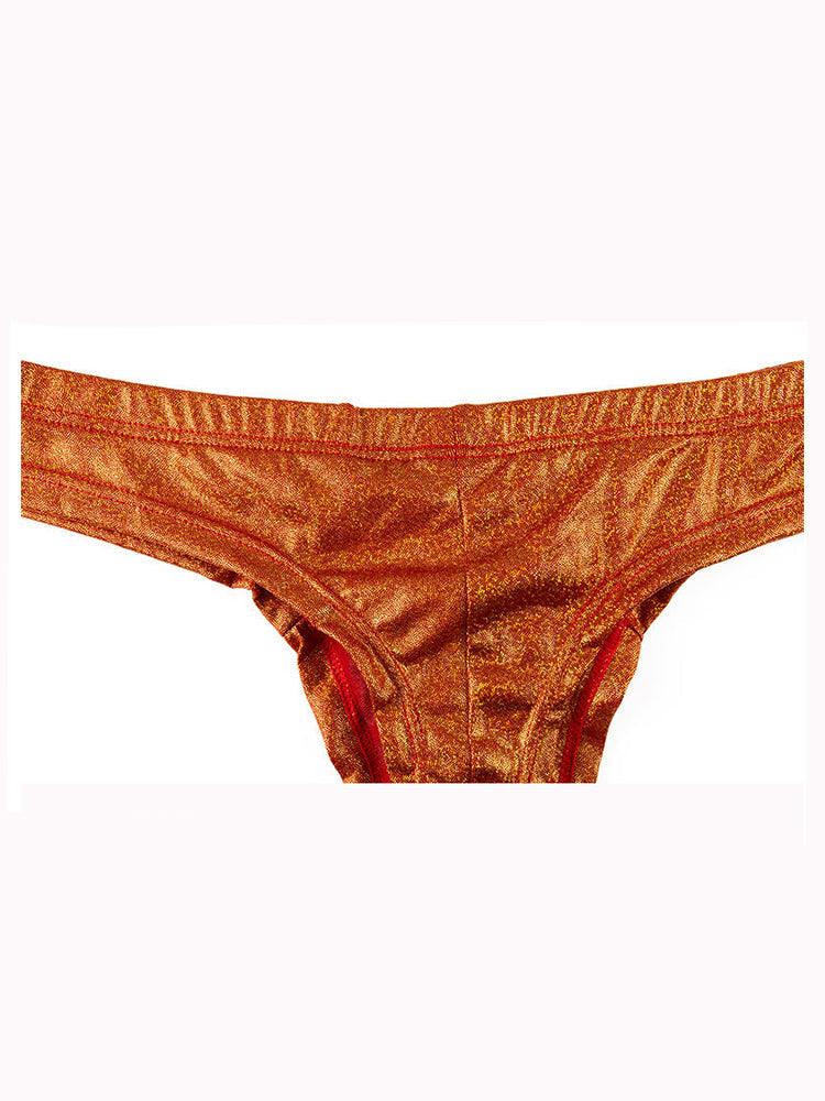 3 Pack Men's Sparkle Thongs in Solid Colors | dmunderwear detail image 6